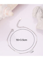 Bratara Argint 925 pentru Layering cu Lant Fin Minimalist Elvarisse 16 cm + Extensie 3.5 cm - imagine 4