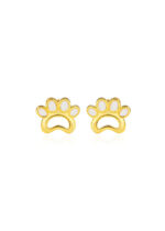 Cercei Argint 925 placat cu Aur 14K cu Design Labuta Pawelle 0.74 g