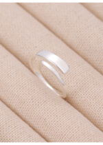 Inel Argint 925 Reglabil Dama Design Minimalist Elegant 1.95 g - imagine 2