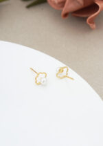 Cercei Argint 925 placat cu Perle de Cultura Delicate Serapearl 0.54 g - imagine 3