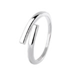 Inel Argint 925 Reglabil Dama Model Geometric Minimalist 2.6 g