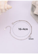 Bratara Argint 925 cu Bara Rigida si Lant Dublu cu Zirconiu Velarisse 16 cm + Extensie 4 cm - imagine 4