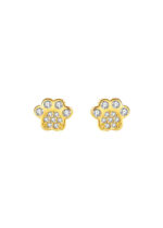 Cercei Argint 925 14K cu Design Labuta si Zirconiu Pawlisse 0.66 g