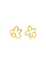Cercei Argint 925 14K cu Design Floral Aureflora 0.68 g