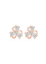 Cercei Argint 925 Roz cu Zirconiu Elegant Rosavelle 1.1 g