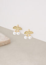 Cercei Argint 925 placat cu Perle de Cultura Elegante Perladora 0.96 g - imagine 2