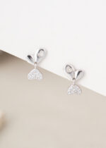 Cercei Argint 925 14K cu Inima si Zirconiu Aurisse Heart 1.08 g - imagine 7