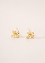 Cercei Argint 925 placat cu Design Floral Seraflora 0.95 g - imagine 4