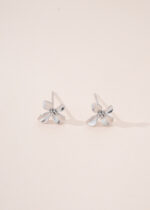 Cercei Argint 925 placat cu Design Floral Seraflora 0.95 g - imagine 7