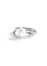Inel Argint 925 Dama Pearl Grace cu Perla Naturala Reglabil, 1.85 g