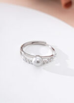 Inel Argint 925 Dama Pearl Grace cu Perla Naturala Reglabil, 1.85 g - imagine 10
