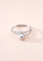 Inel Argint 925 Dama Pearl Grace cu Perla Naturala Reglabil, 1.85 g - imagine 9