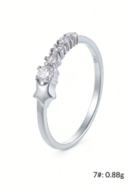 Inel Argint 925 Dama Elegance cu 5 Pietre Semipretioase, 0.88 g - imagine 4
