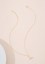 Colier Argint 925 cu Perla Naturala 1.4 cm 1.76 g - imagine 3