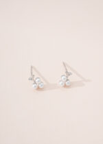 Cercei Argint 925 placat cu Design Floral Delicat Floravelle 0.42 g - imagine 7