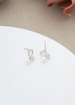 Cercei Argint 925 placat cu Perle de Cultura si Zirconiu Perlisse 0.83 g - imagine 6