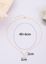 Colier Argint 925 cu Pandantiv Geometric V si Bara cu Zirconii Aurevix 40 cm + Extensie 6 cm - imagine 6
