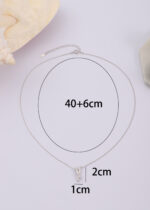 Colier Argint 925 cu Pandantiv Bare Incrucisate si Zirconii Albe Xavellia 40 cm + Extensie 6 cm - imagine 5
