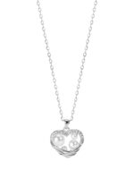 Colier Argint 925 placat cu Platina cu Perla de Cultura si Zirconiu Elvarielle 40 cm + Extensie 6 cm
