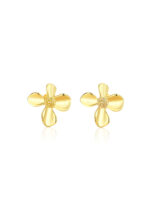 Cercei Argint 925 placat cu Design Floral Seraflora 0.95 g