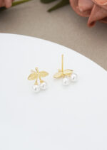 Cercei Argint 925 placat cu Perle de Cultura Elegante Perladora 0.96 g - imagine 3