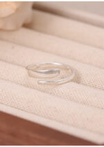 Inel Argint 925 Reglabil Dama Design Minimalist Elegant 1.95 g - imagine 3