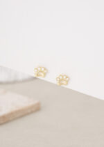 Cercei Argint 925 placat cu Aur 14K cu Design Labuta Pawelle 0.74 g - imagine 2