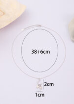 Colier Argint 925 cu Pandantiv Simbol Marin si Zirconii Albe Thalorisse 38 cm + Extensie 6 cm - imagine 4