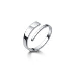 Inel Argint 925 Reglabil Dama Design Minimalist Elegant 1.95 g