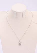 Colier Argint 925 cu Pandantiv Simbol Marin si Zirconii Albe Thalorisse 38 cm + Extensie 6 cm - imagine 3